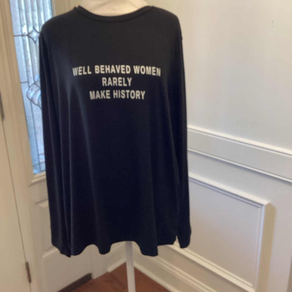 Long Sleeve Tee with Bold Statement